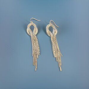 Vintage 90's / Y2K Art Deco Rhinestone Earrings